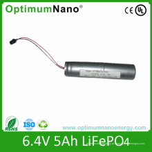 Bateria de lítio recarregável de 6.4v 5ah